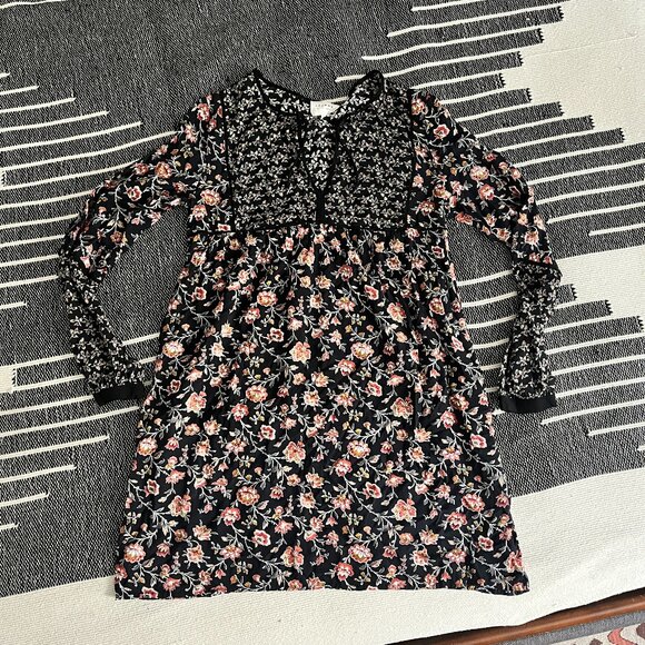 SEZANE NAOMI FLORAL TUNIC DRESS SIZE 38 - Picture 1 of 4